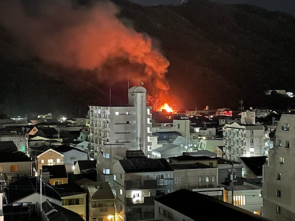 【火事】徳島市南佐古四番町付近での火災の画像まとめ