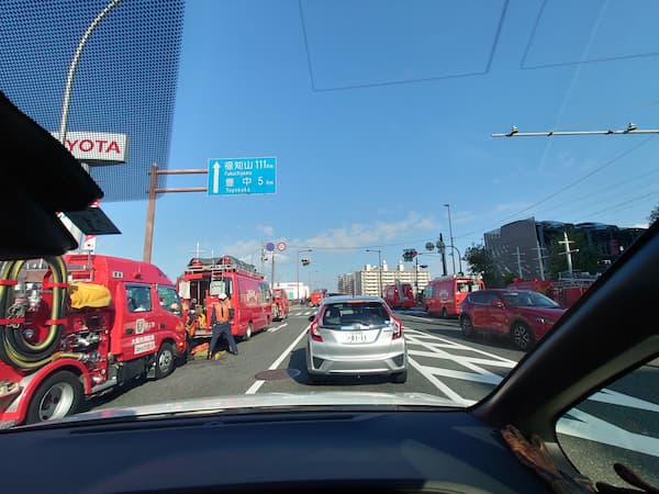 【事故】大阪府豊中市神州町神崎川での飛び込み事件！新三国橋はパトカー・消防車で大渋滞！